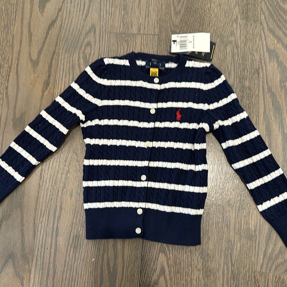 Ralph Lauren toddler girl striped cardigan